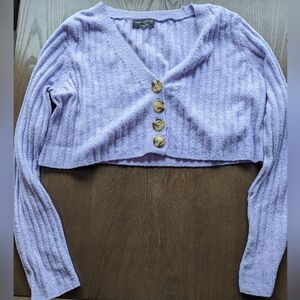 urban Outfitters sweater cropped purple